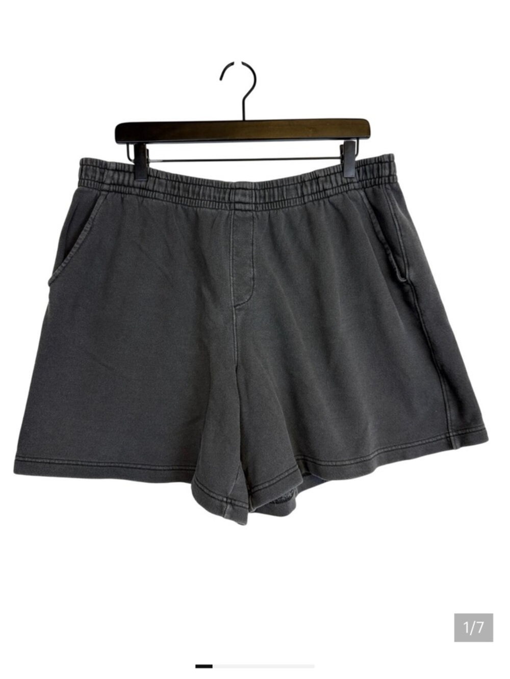 Aerie High Rise Lounge Shorts Gray 6.5” - L